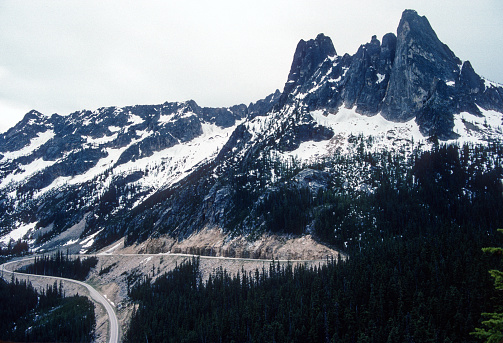 North Cascades NP - Mountain Highway - 1989. Scanned from Kodachrome slide.