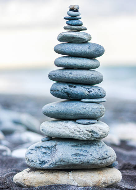 istock Pile of rocks on the beach 1223658796