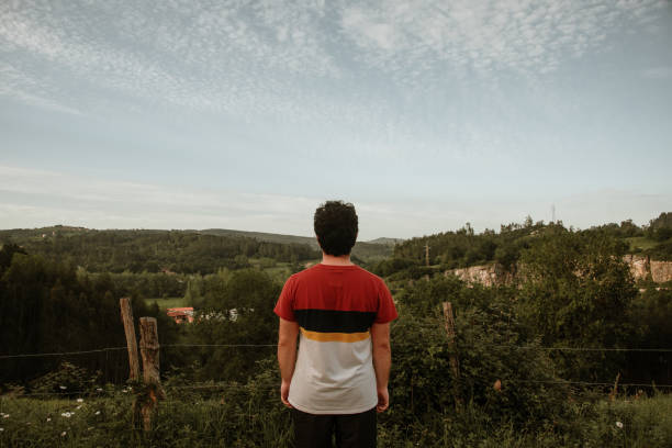 istock Rear view of young man 1223661516