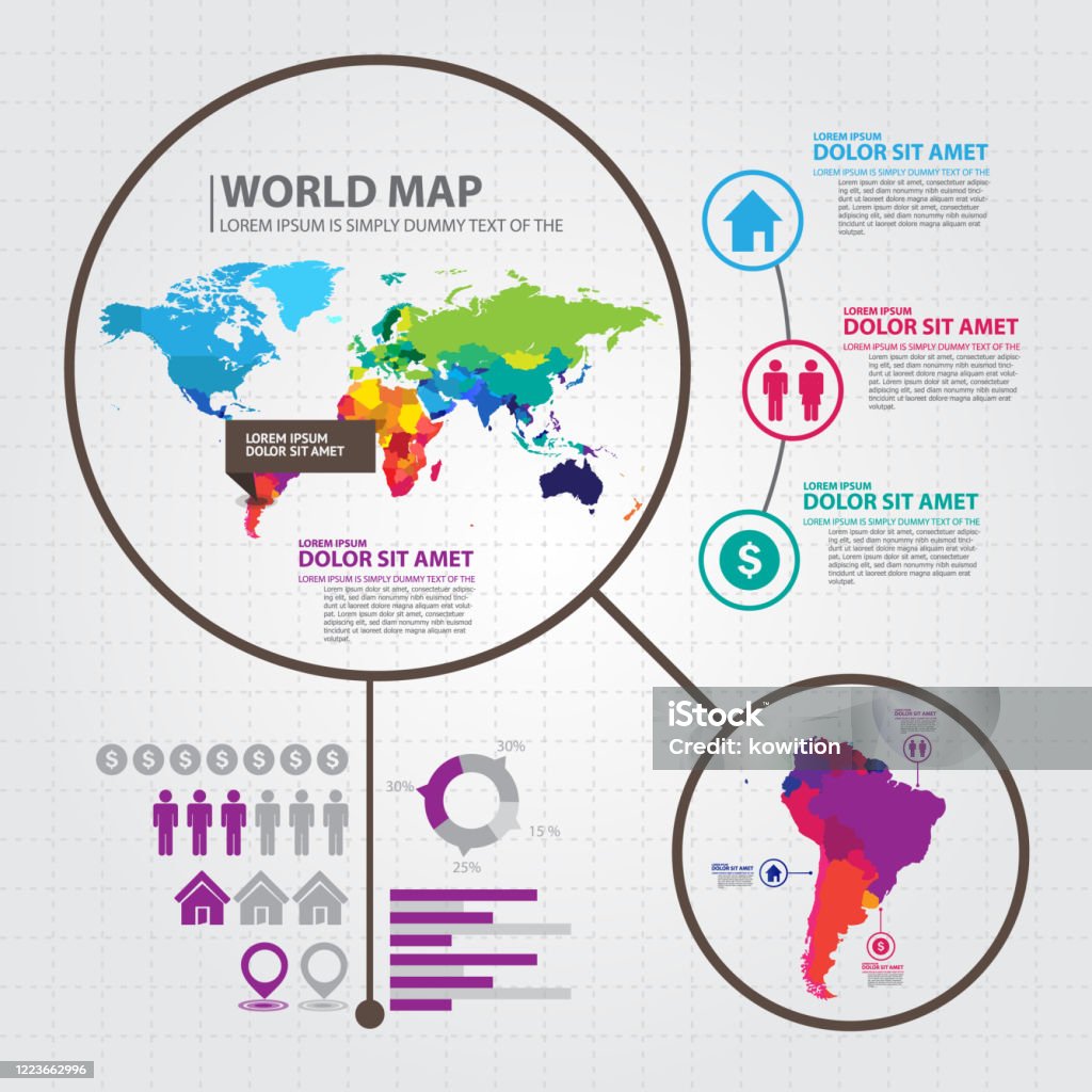 World Map Design Vector Illustrator Stock Illustration - Download Image ...
