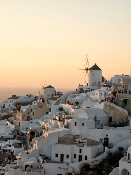 istock Windmills at Oia, Santorini, Greece 1223666690