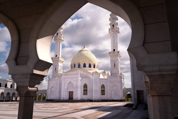 istock The White mosque in Bulgar Tatarstan 1223670369