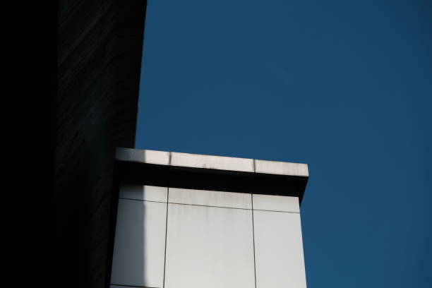 istock Abstract building and blues sky background 1223670445