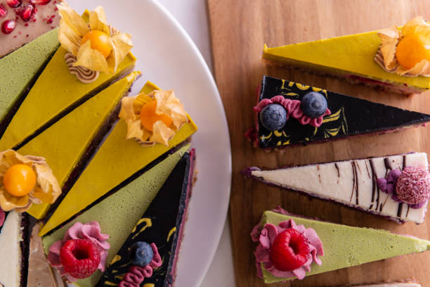 istock random selection of healthy vegan raw colorful fruit cakes 1223672918