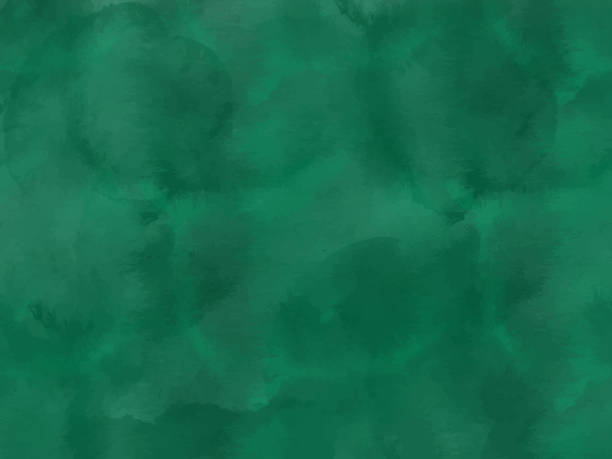 stockillustraties, clipart, cartoons en iconen met grens van tinten van smaragdgroene verf spattendruppels. aquarel lijnen ontwerp element. smaragdgroene gekleurde hand geschilderde abstracte textuur. - watercolour brush strokes green background