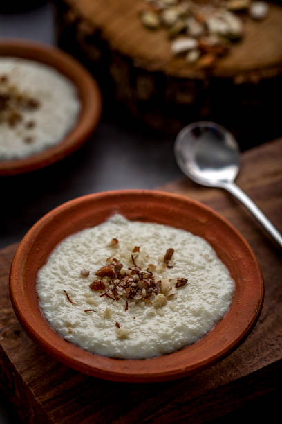 istock Phirni a traditional Indian dessert served in clay pot 1223687412