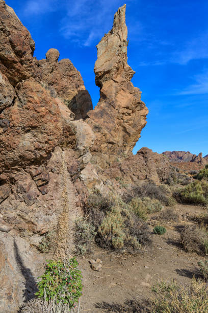 istock Beautiful view of unique Roque Cinchado and Teide 1223687977