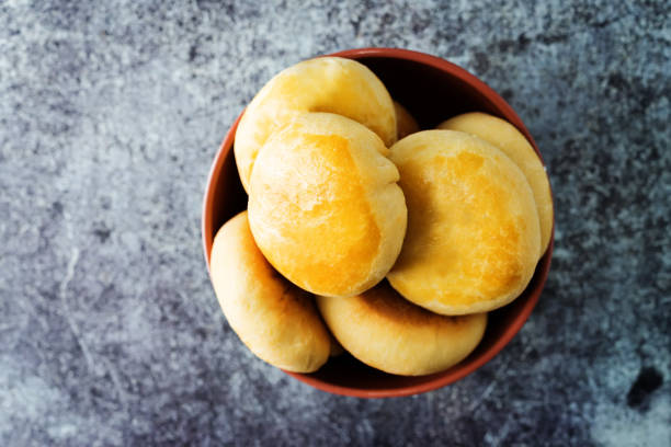 istock Baked fresh patties in a grey bowl 1223689706