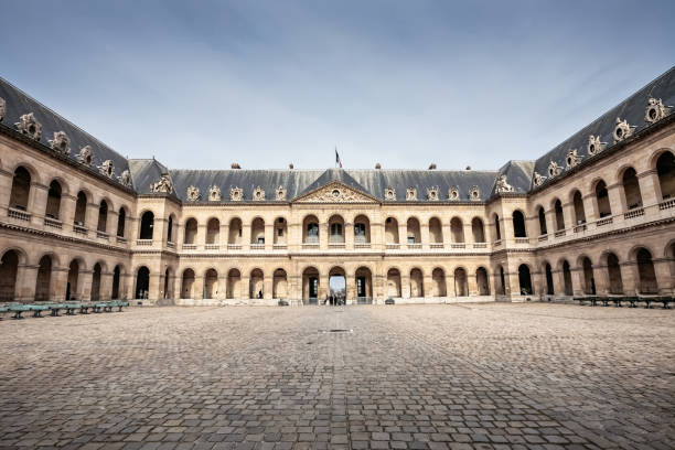 Paris, France - 01 April 2025: Cannon in National Residence of Invalids
