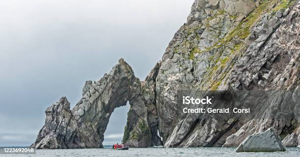 Views Of Herald Island In The Bering Sea In The Chukotka Autonomous Okrug Of Russia A Small Rocky Island With Sheer Cliffs Stock Photo - Download Image Now