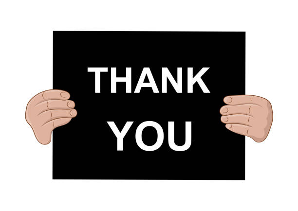 istock Black board with the inscription THANK YOU. Vector illustration. 1223696985