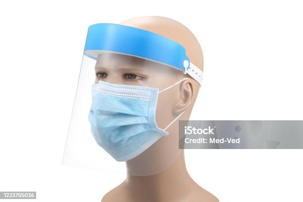 Medical Face Shield And Medical Mask For Protect Covid19 Doctor Mask  Transparent Plastic Mask Helmet Hat Epidemic Coronavirus Quarantine  Outbreak Concept Virus Outbreak Prevention Protection Stock Photo -  Download Image Now - iStock