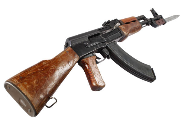 istock First model AK - 47 assault rifle with bayonet 1223708157