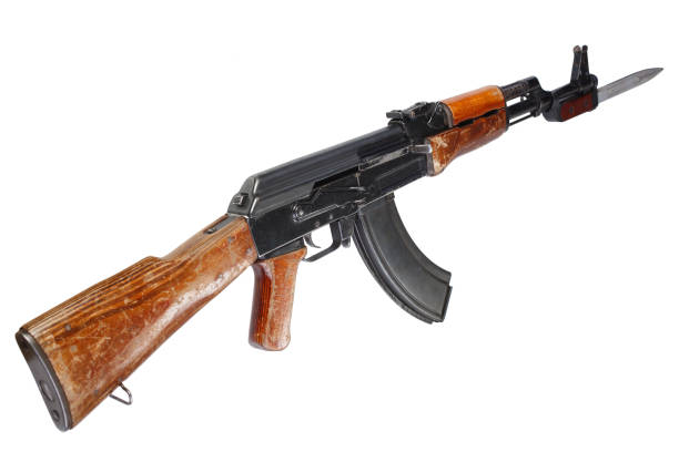 istock First model AK - 47 assault rifle with bayonet 1223708169