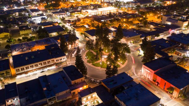 old towne orange - rotunda fountain imagens e fotografias de stock