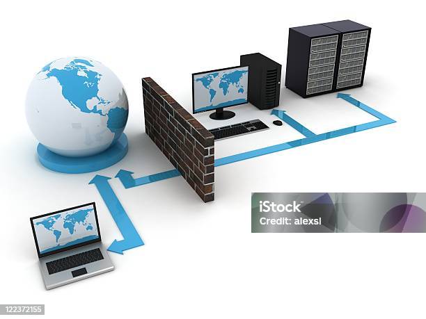Computer Network Stock Photo - Download Image Now - Color Image, Communication, Computer