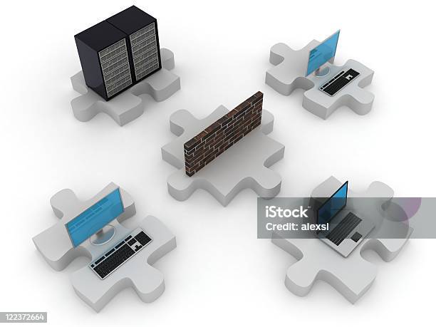 Puzzlede Rede - Fotografias de stock e mais imagens de Computador - Computador, Comunicação, Comunicação Global