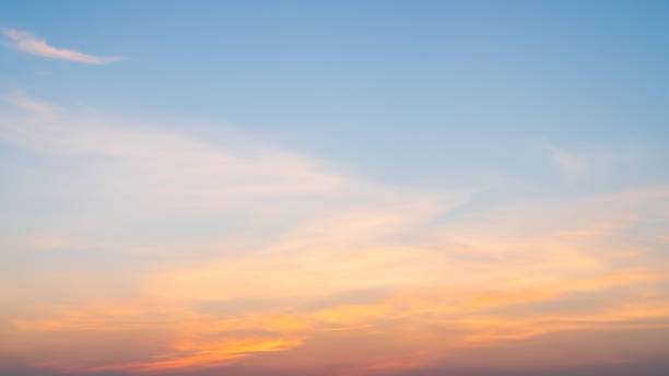 A beautiful sky in the morning. stock photo