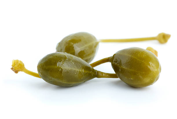 istock Macro shot of three capers fruits 122373344