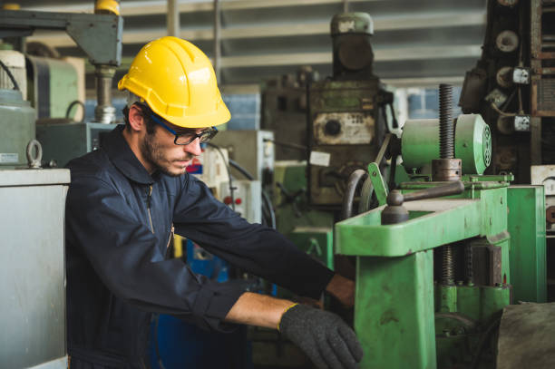 istock Industrial workers are working on projects in large industrial plants with many devices. 1223735638