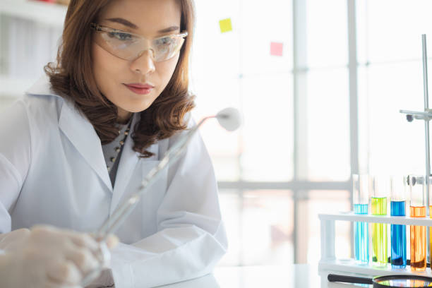 istock Scientist hold cotton to collect new sample. 1223740965