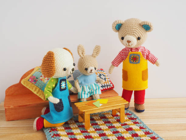 istock small and cute animal amigurumi 1223744342