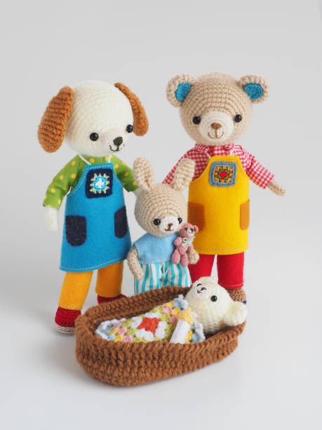istock small and cute animal amigurumi 1223745303