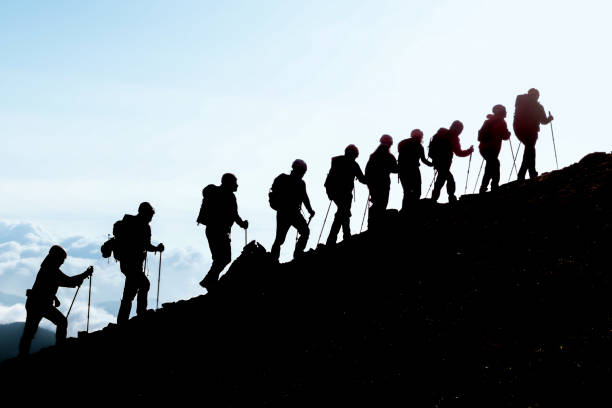 istock nature and mountain love, excursion and activity activity of mountaineers 1223746294