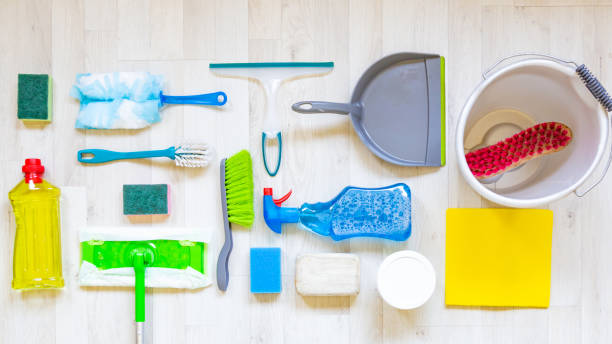 istock Group of cleaning items 1223752285