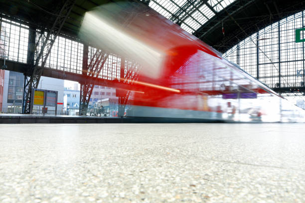 istock Light-flooded Railway station 1223753200