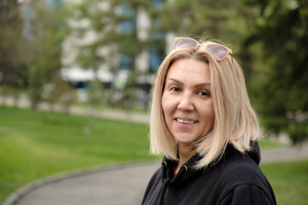 istock Cheerful mature woman enjoying 1223757418