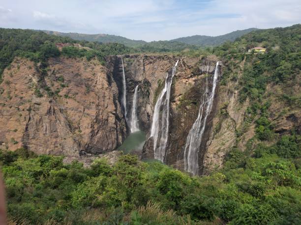 istock Seven sisters waterfall. Nohsgithiang. Sohra. 1223758179