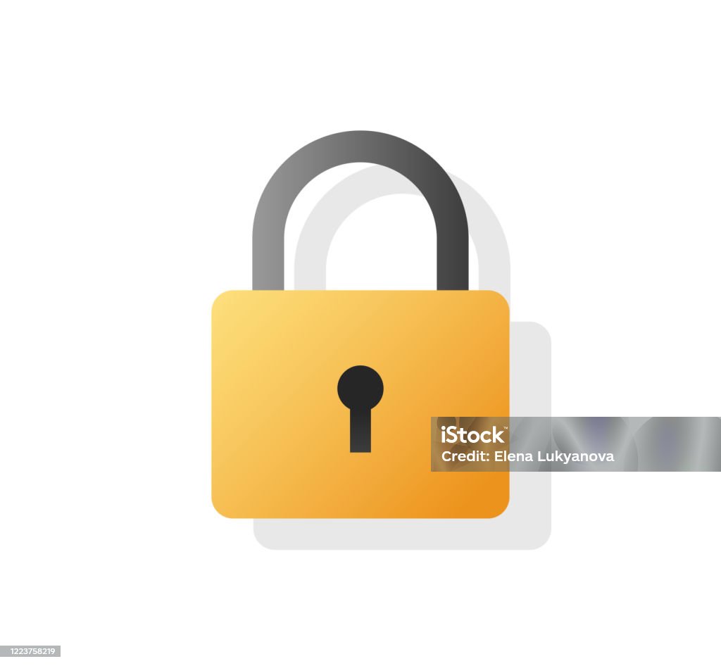 Ổ Khóa Hoặc Khóa Vector Icon Hoạt Hình Phẳng Thiết Kế Hiện Đại ...
