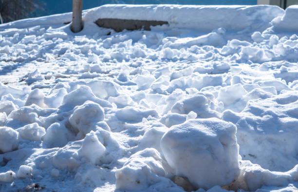 istock Natural winter background with fresh snow texture at Nathatop, Patnitop Jammu 1223769051