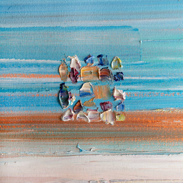 istock Oil painting, abstract drawing, handmade 1223771175