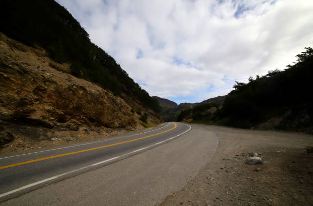 istock Open road on a sunny day, Patagonia 1223772511