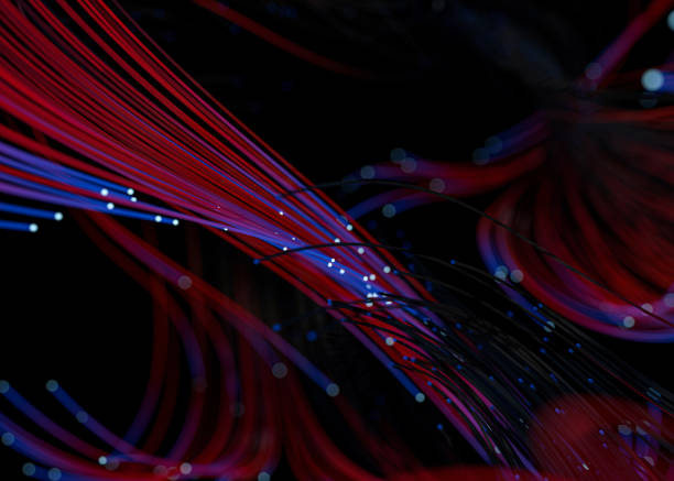 istock Data technology abstract futuristic illustration. Lines on dark background. 3D 1223777288