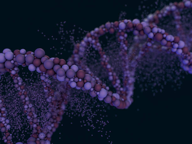istock DNA chain. Abstract background. Genetics and medicine concept. 3D rendering 1223777305