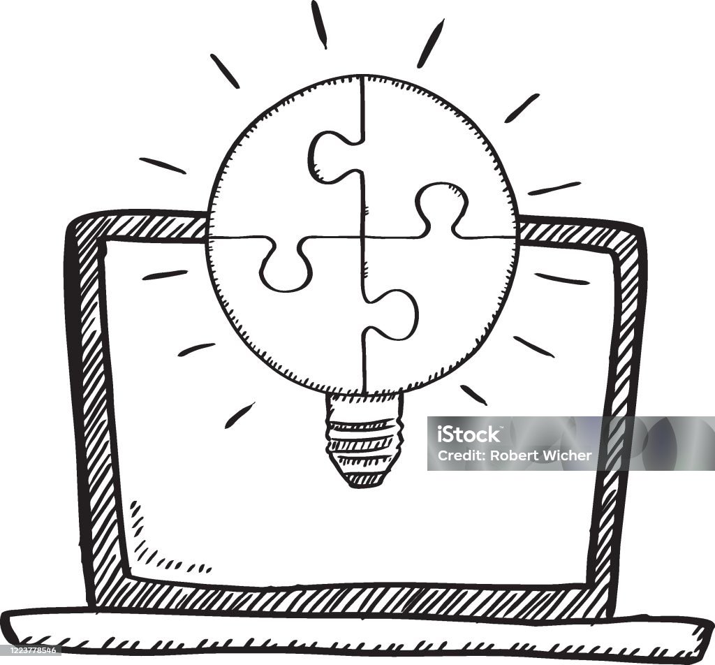 Phong Cách Hoạt Hình Hình Vẽ Nguệch Ngoạc Đen Trắng Của Máy Tính ...