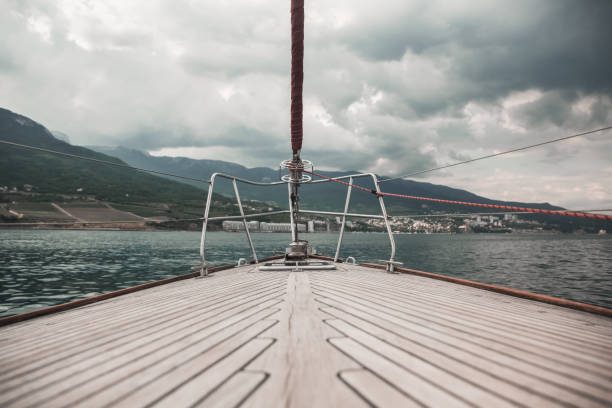 istock bow of the yacht 1223779805