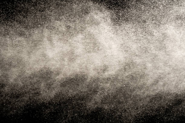 istock close up of spray water on black background 1223782475
