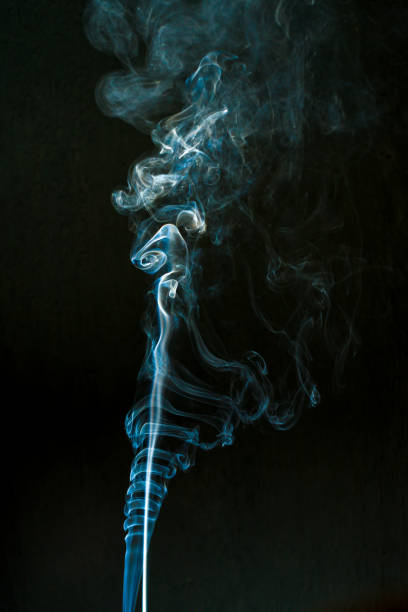 istock smoke cloud with black background. fog texture 1223782823