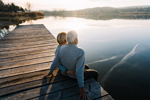 istock Enjoying together by the lake 1223790236