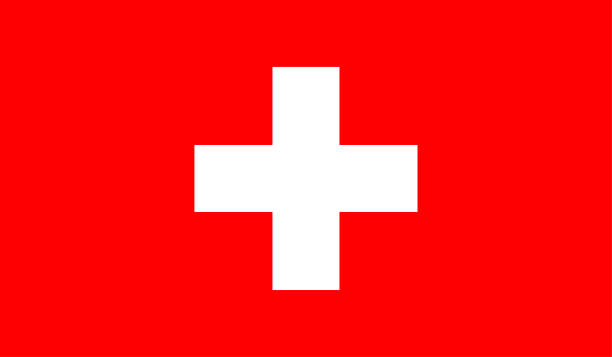 illustrazioni stock, clip art, cartoni animati e icone di tendenza di bandiera svizzera scaricabile - color image banner colors placard