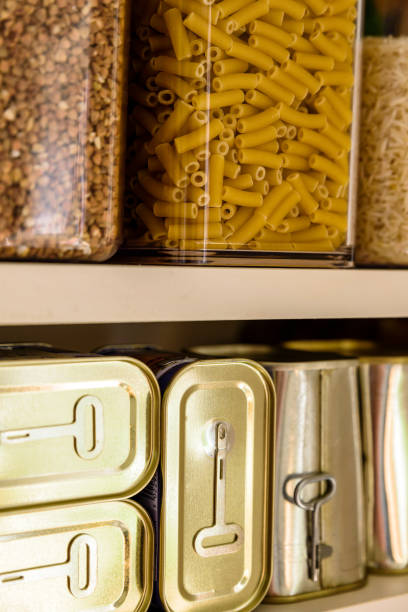 istock canned meat food cans stored on kitchen shelf 1223795203