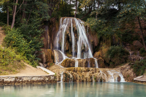 wodospad lub woda mineralna w lucky slovakia - travel travel locations nature erawan zdjęcia i obrazy z banku zdjęć