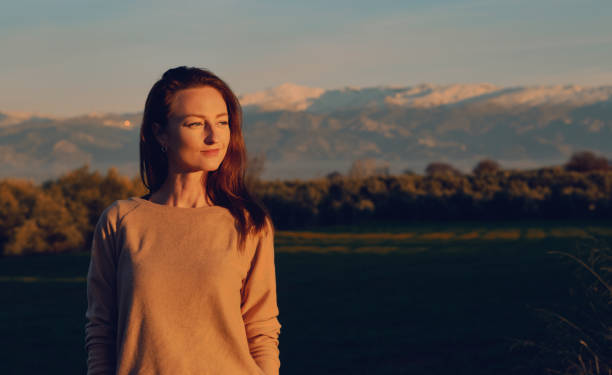 istock Woman traveller pose against Sierra Nevada mountain. Spain 1223798295