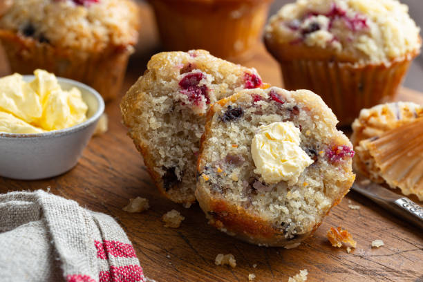 istock Blueberry and Cranberry Muffin 1223798942