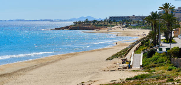 istock Panoramic image Mil Palmeras Costa Blanca beach. Spain 1223798981