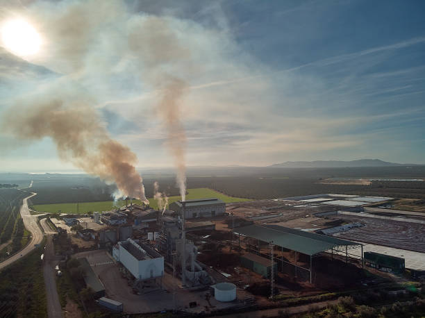 istock Aerial photography distant view power plant. Granada, Spain 1223801524